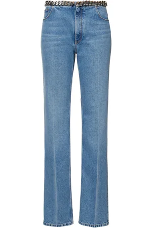 Stella McCartney Chain Belt Denim Straight Jeans