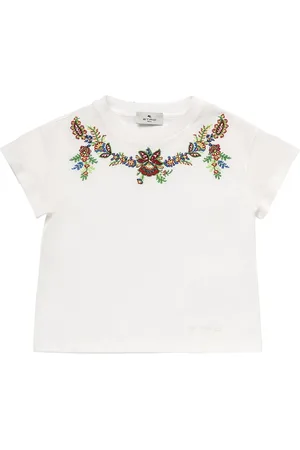 Etro Cotton Jersey T-shirt W/embroidery