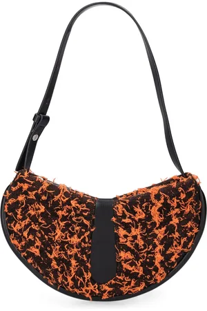 THEMOIRÈ Ebe Frayed Cotton Blend Shoulder Bag