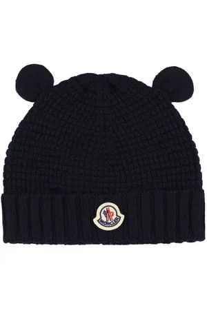 Moncler Virgin Wool Teddy Bear Ears Beanie