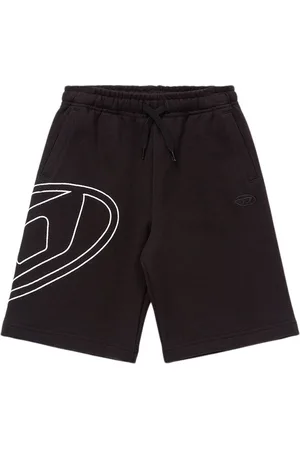 Diesel Logo Cotton Sweat Shorts