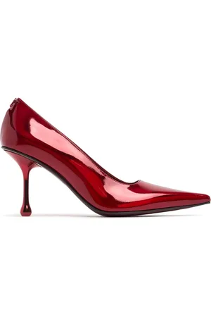 Jimmy Choo 80mm Ixia Liquid Leather Pumps