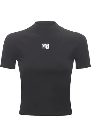 Alexander Wang Logo Patch Stretch Jersey T-shirt