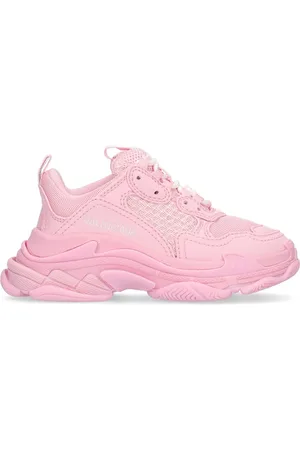 Balenciaga Triple S Faux Leather Lace-up Sneakers