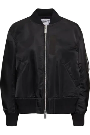 SACAI Zip-up Nylon Bomber Jacket