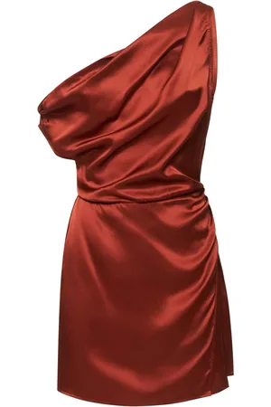 Reformation Alanis Silk Satin Mini Dress