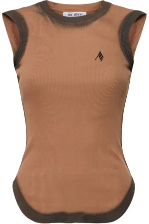The Attico Reese Cotton Jersey Tank Top