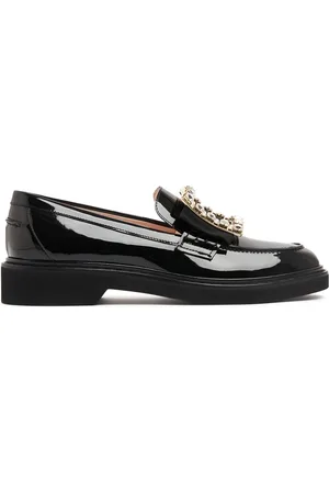 Roger Vivier 30mm Viv Rangers Patent Leather Loafers