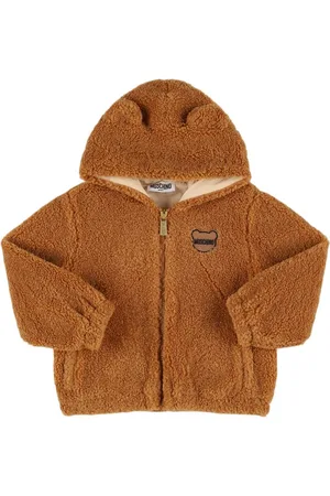 Moschino Hooded Poly Teddy Jacket