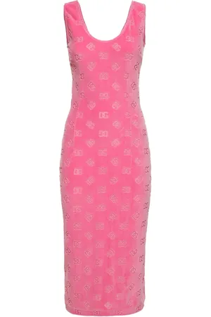 Dolce & Gabbana Chenille Monogram Jacquard Midi Dress