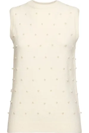 ZIMMERMANN Crush Beaded Alpaca Blend Top