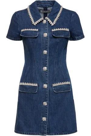 Self-Portrait Denim Mini Dress