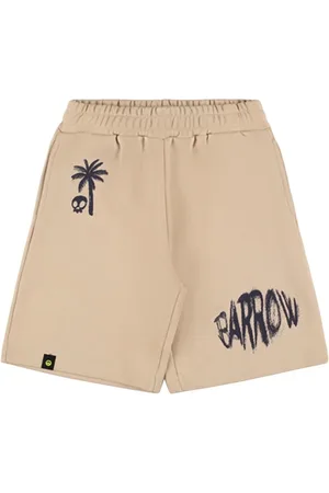 BARROW Printed Cotton Sweat Shorts