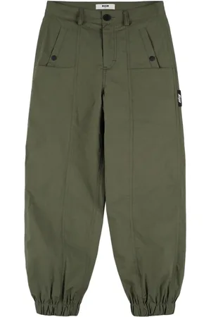 Msgm Cotton Blend Cargo Pants