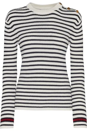 Max Mara Lari Striped Rib Wool Sweater