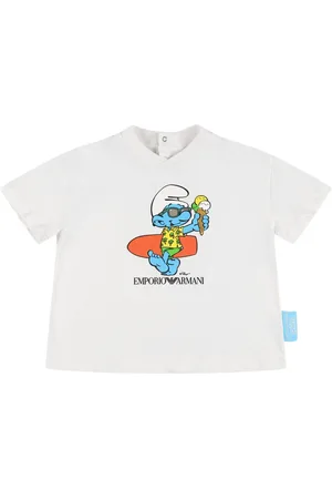 Emporio Armani Smurfs Cotton Jersey T-shirt