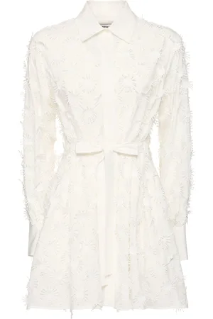Msgm Cotton Blend Mini Dress