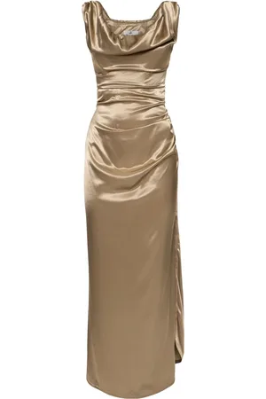 Vivienne Westwood Ginnie Draped Satin Long Dress