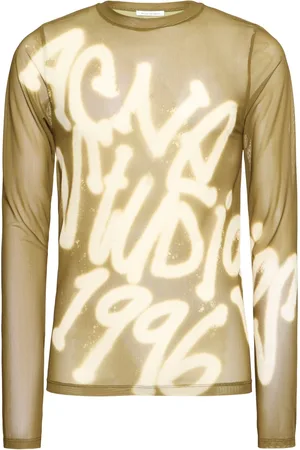 Acne Studios Elore Spray Long Sleeve Mesh Top