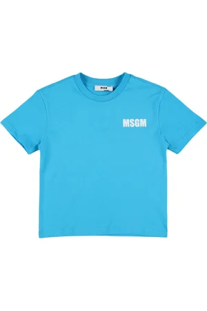Msgm Printed Cotton Jersey T-shirt