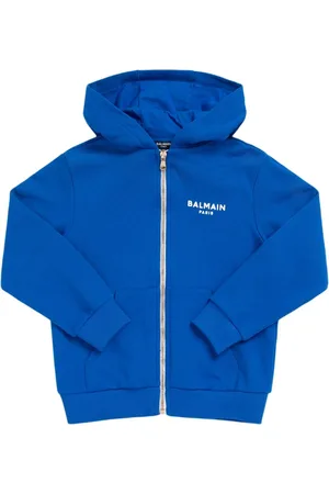 Balmain Cotton Zip-up Sweatshirt Hoodie