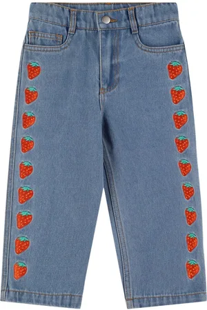 Tiny Cottons Embroidered Cotton Jeans