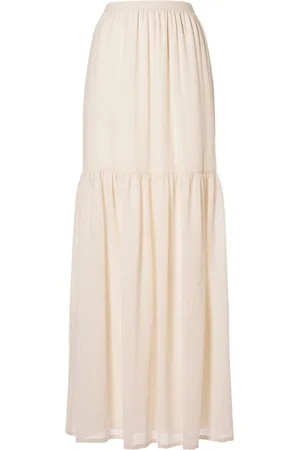 Max Mara Cafila Wool Flared High Waist Long Skirt