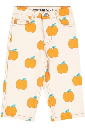 Tiny Cottons Printed Cotton Denim Pants