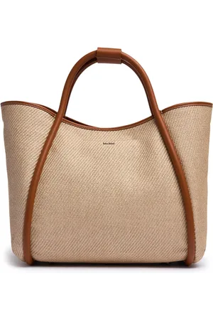 Max Mara M Summer Marin Raffia Effect Tote Bag