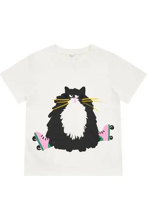 Stella McCartney Printed Cotton Jersey T-shirt W/appliqué