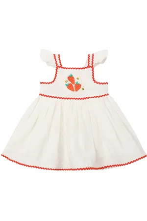 Stella McCartney Embroidered Cotton & Linen Dress