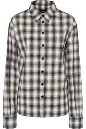 Dsquared2 Plaid Cotton Boxy Shirt