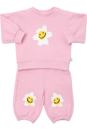 Stella McCartney Flower Print Jersey Sweatshirt & Pants