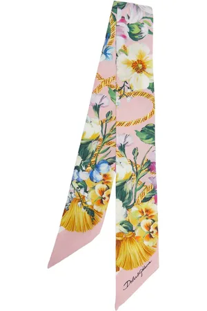 Dolce & Gabbana Printed Silk Twill Bandeau Scarf