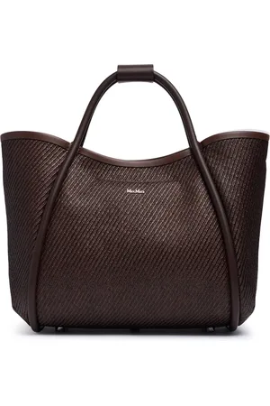 Max Mara S Summer Marin Raffia Effect Tote Bag