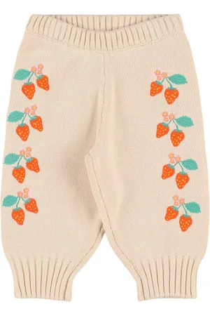 Tiny Cottons Embroidered Cotton Knit Pants