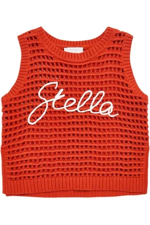 Stella McCartney Embroidered Cotton Knit Top