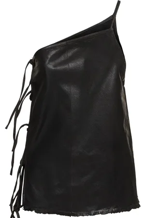 Rick Owens Taco One-strap Coated Denim Top