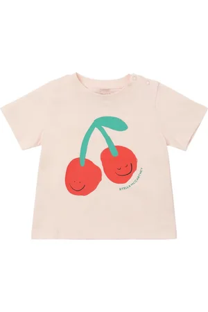 Stella McCartney Cherry Print Cotton Jersey T-shirt