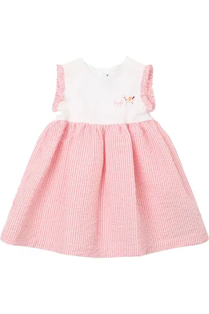 Il gufo Seersucker & Jersey Dress