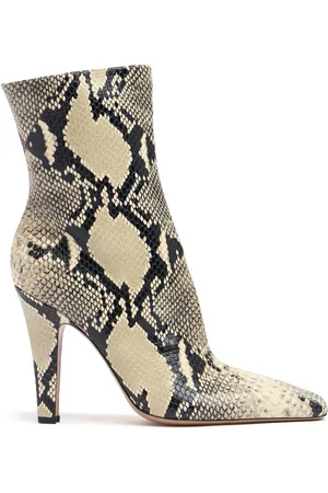 PARIS TEXAS 100mm Belle Snake Print Leather Boots