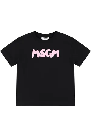 Msgm Printed Cotton Jersey T-shirt