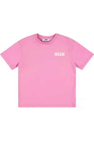 Msgm Printed Cotton Jersey T-shirt