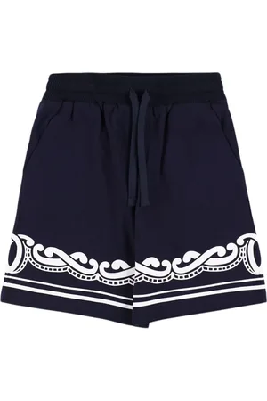 Dolce & Gabbana Printed Cotton Sweat Shorts