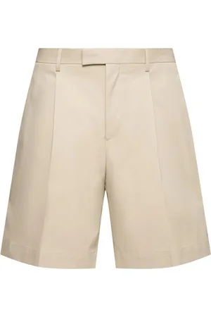 LARDINI Pleated Cotton Shorts