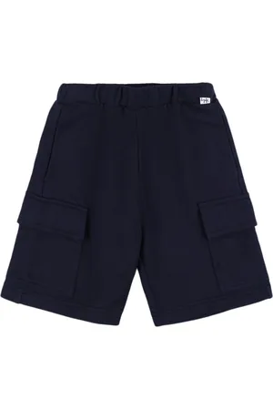 Il gufo Cotton Fleece Cargo Shorts