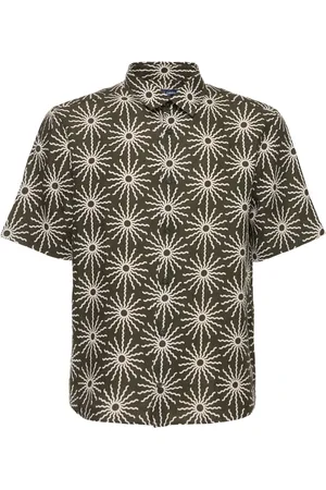 Frescobol Carioca Castro Copa Sol Printed Linen Shirt