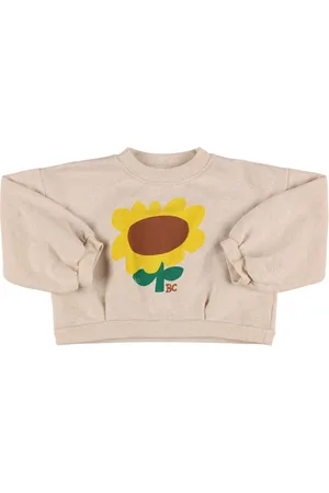 Bobo Choses Printed Cotton Crop Sweatshirt