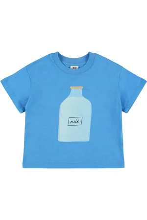 Jelly Mallow Milk Print Cotton Jersey T-shirt