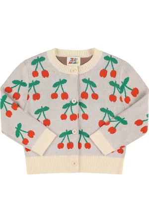 Jelly Mallow Cherry Knitted Cotton Cardigan